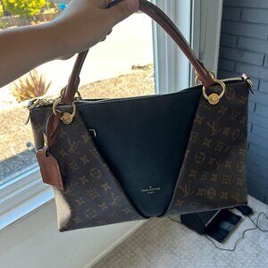 Louis Vuitton Monogram V Tote Mm Black